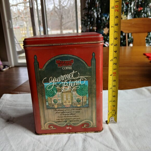 Vintage Maxwell House Coffee Gourmet Blend Tin Can - Picture 1 of 5